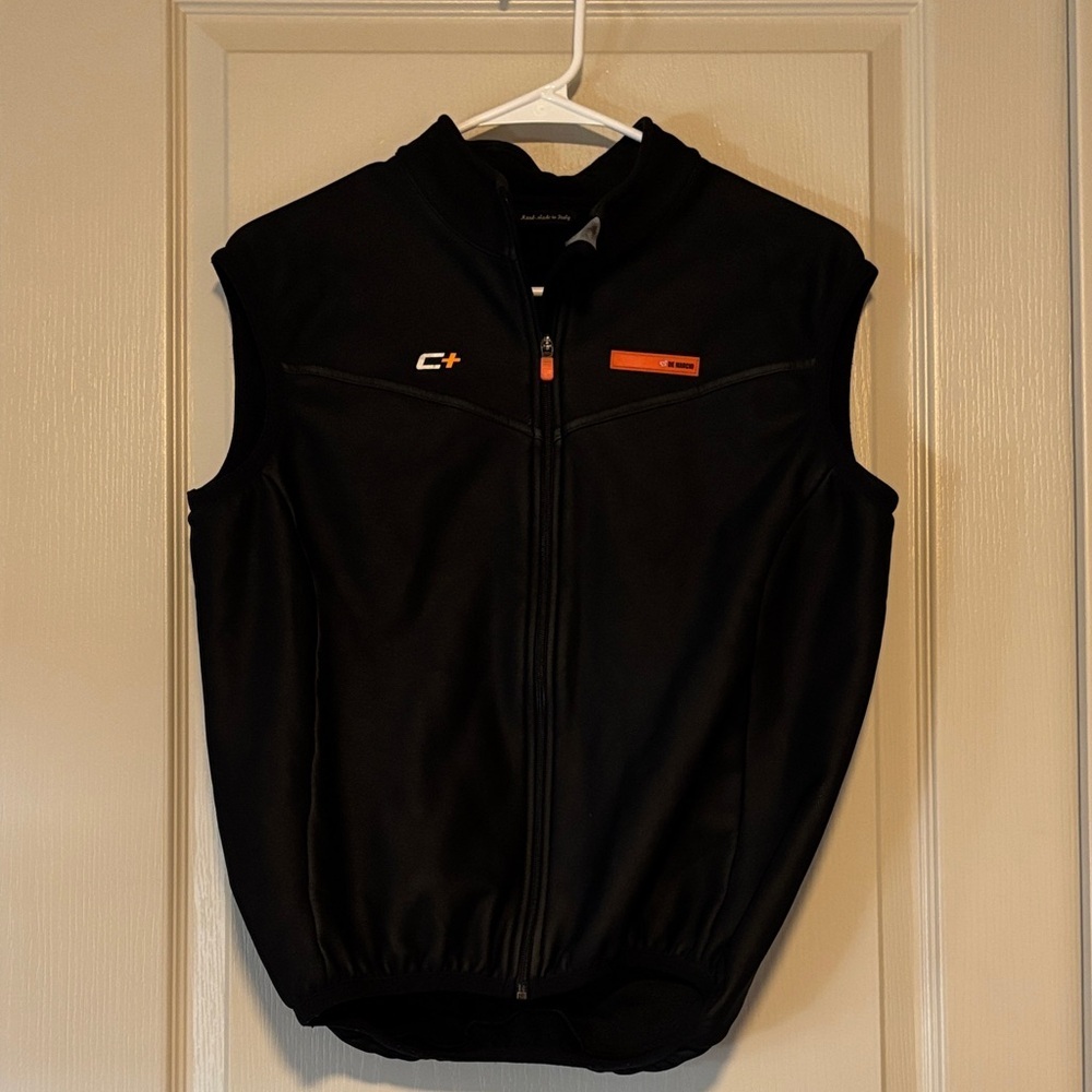 DE Marchi Cycling Vest Black Sleeveless Size Medium Unisex